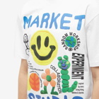 MARKET Men's Smiley Collage T-Shirt in White
