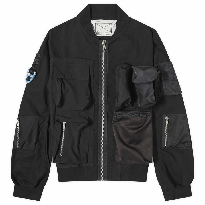 Photo: Space Available Men's Recycling Work Jacket in Black Mix