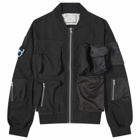 Space Available Men's Recycling Work Jacket in Black Mix