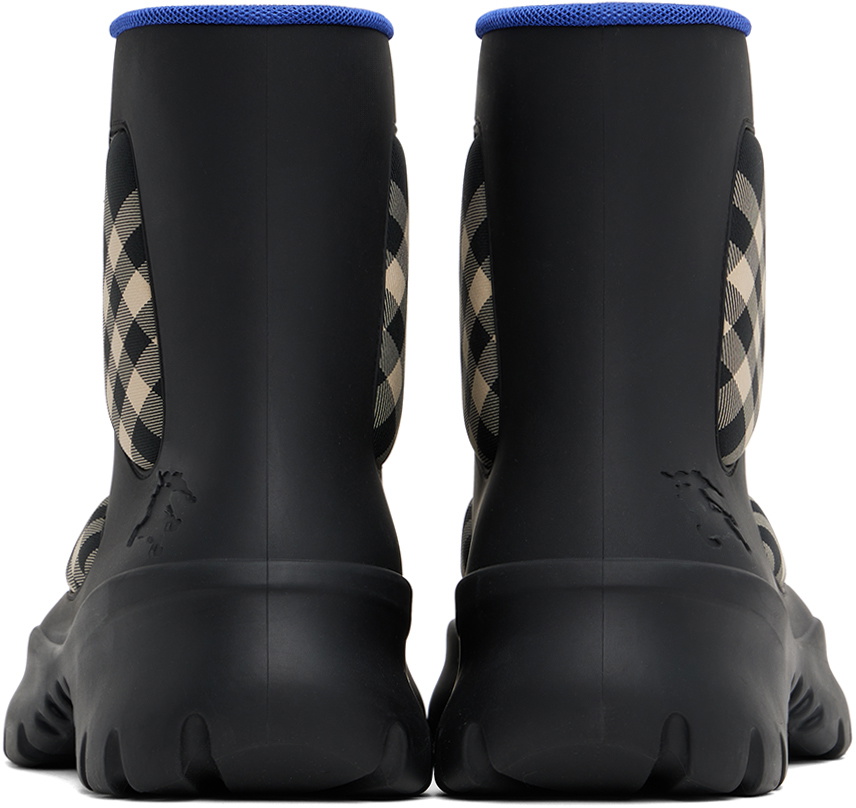 Burberry Black Rubber Boulder Boots