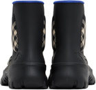 Burberry Black Rubber Boulder Boots