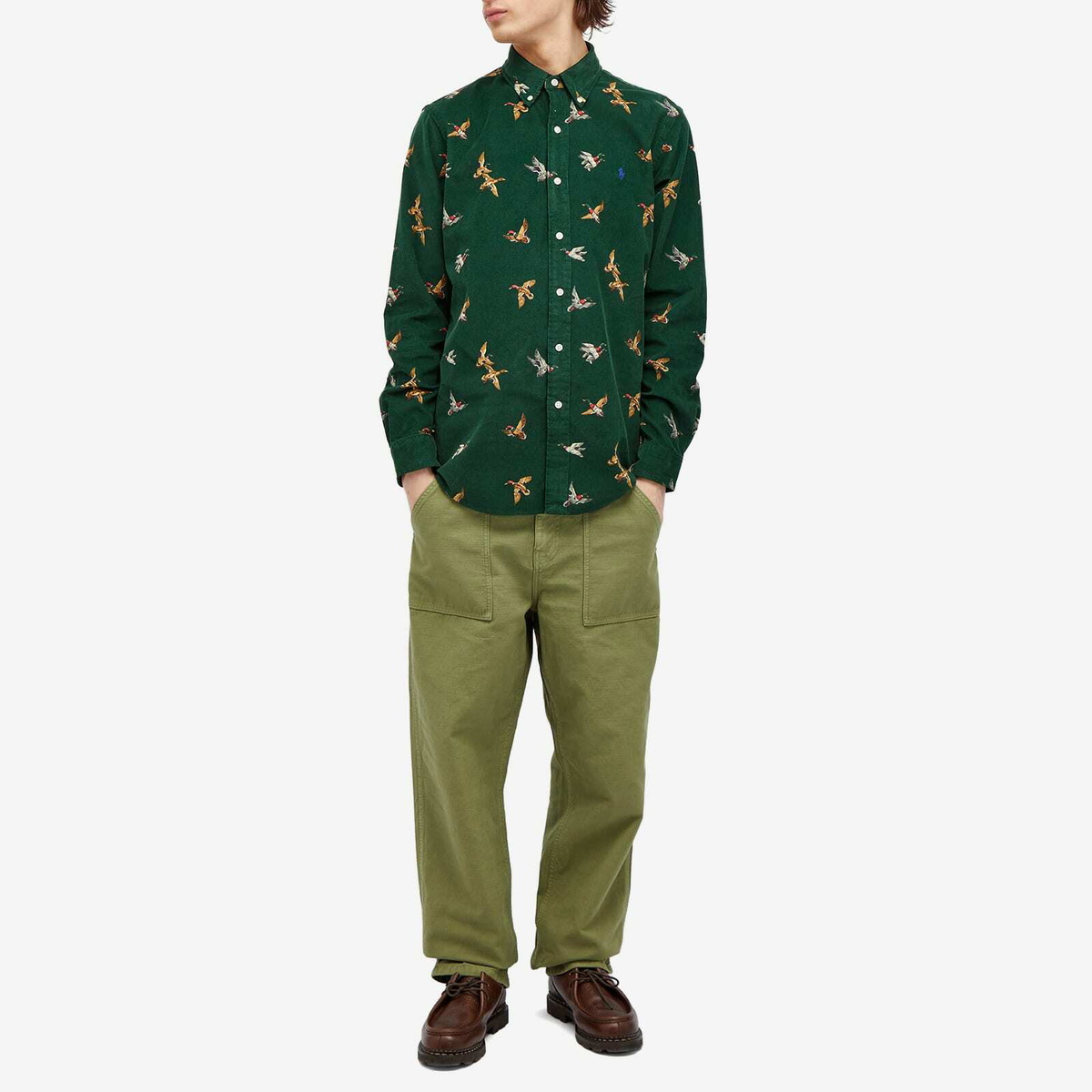 Tシャツ・カットソー POLO RALPH LAUREN RANCH LONG SLEEVE SPORT SHIRT Polo Ralph Lauren Men's Long Sleeve Sport Shirt in Multi