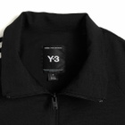 END. x Y-3 Track Top 3 Stripes in Black/Metallic Silver/Court Green