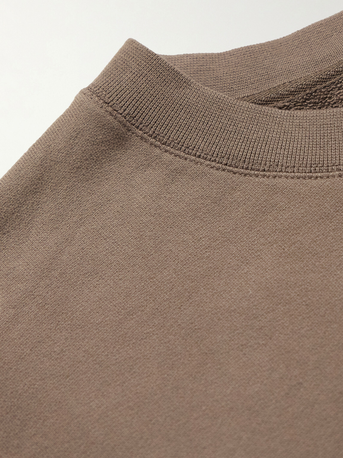 Sunspel - Cotton-Jersey Sweatshirt - Brown