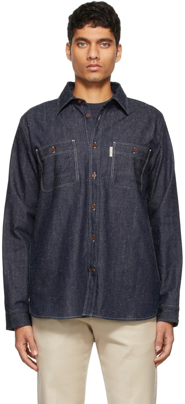 Photo: Nudie Jeans Indigo Sven Dry Denim Shirt