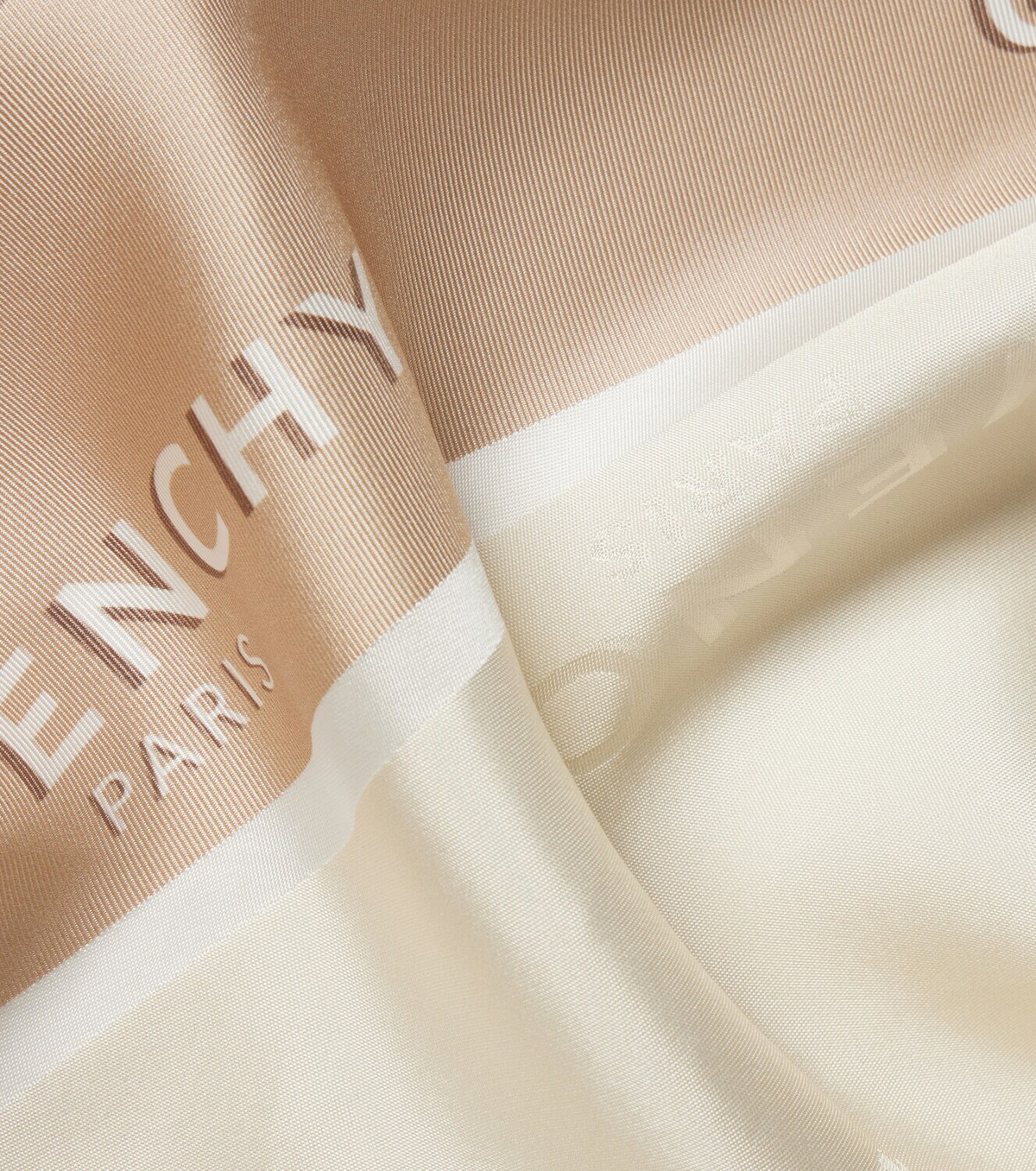 Givenchy Logo silk twill scarf