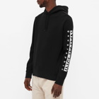 Napapijri Men's Large Box Logo Popover Hoody in Black