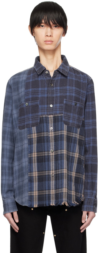 Photo: John Elliott Navy Silverado Shirt