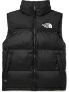 THE NORTH FACE - 1996 Retro Nuptse Quilted DWR-Coated Ripstop Down Hooded Gilet - Black - XL