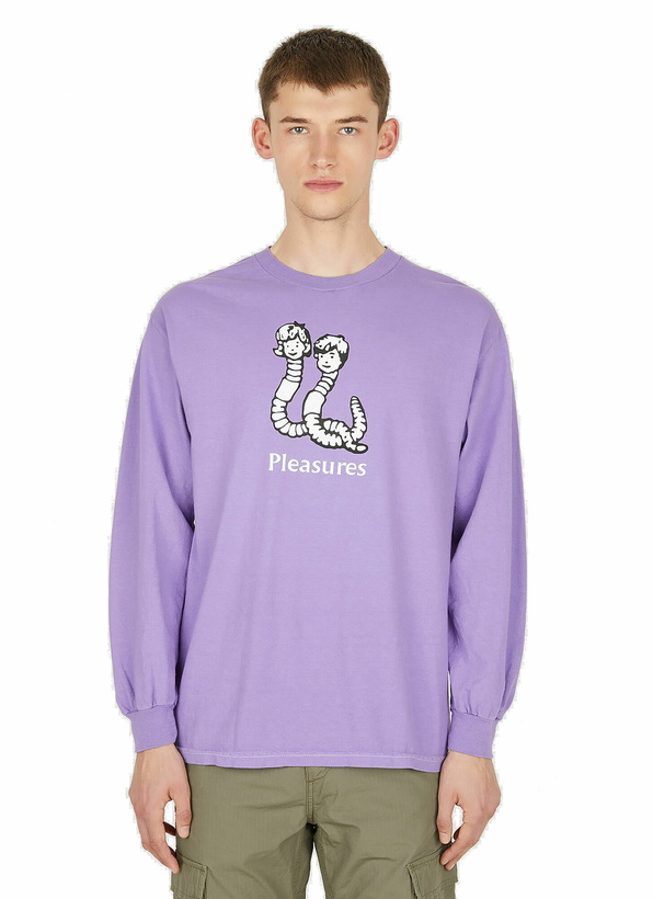 Photo: Mud Pigment Long Sleeve T-Shirt in Purple