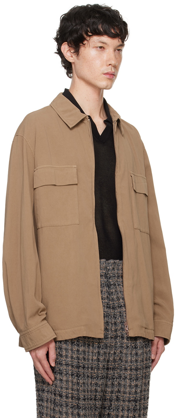 ATON Beige Cotton Jacket