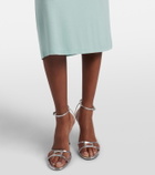 Mugler Asymmetric jersey midi dress