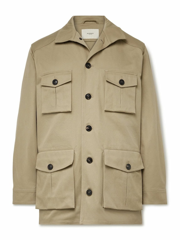 Photo: Purdey - Roxburgh Cotton-Twill Jacket - Neutrals