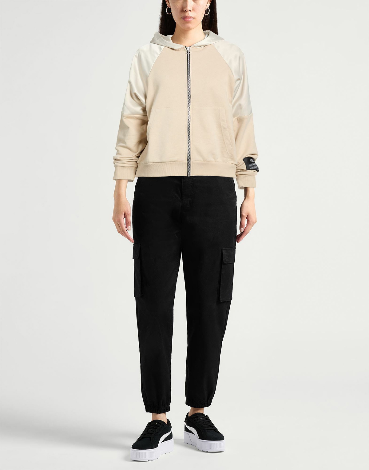 Shoe Womens Sweatshirt in Beige