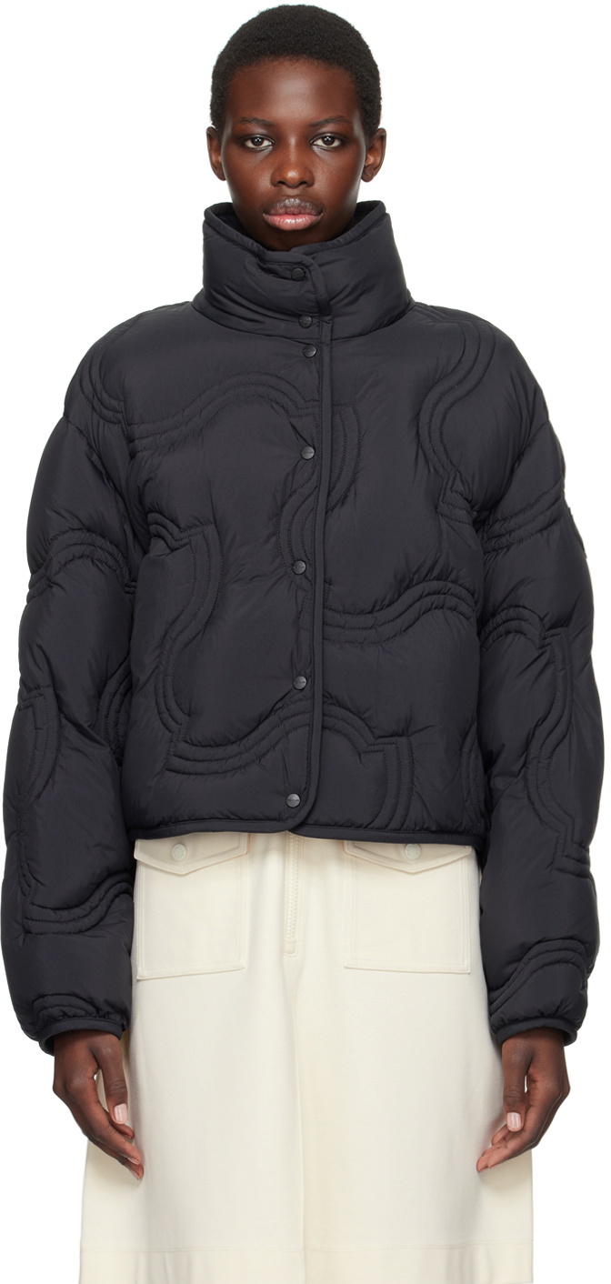 Moncler Navy Beryl Short Down Jacket Moncler