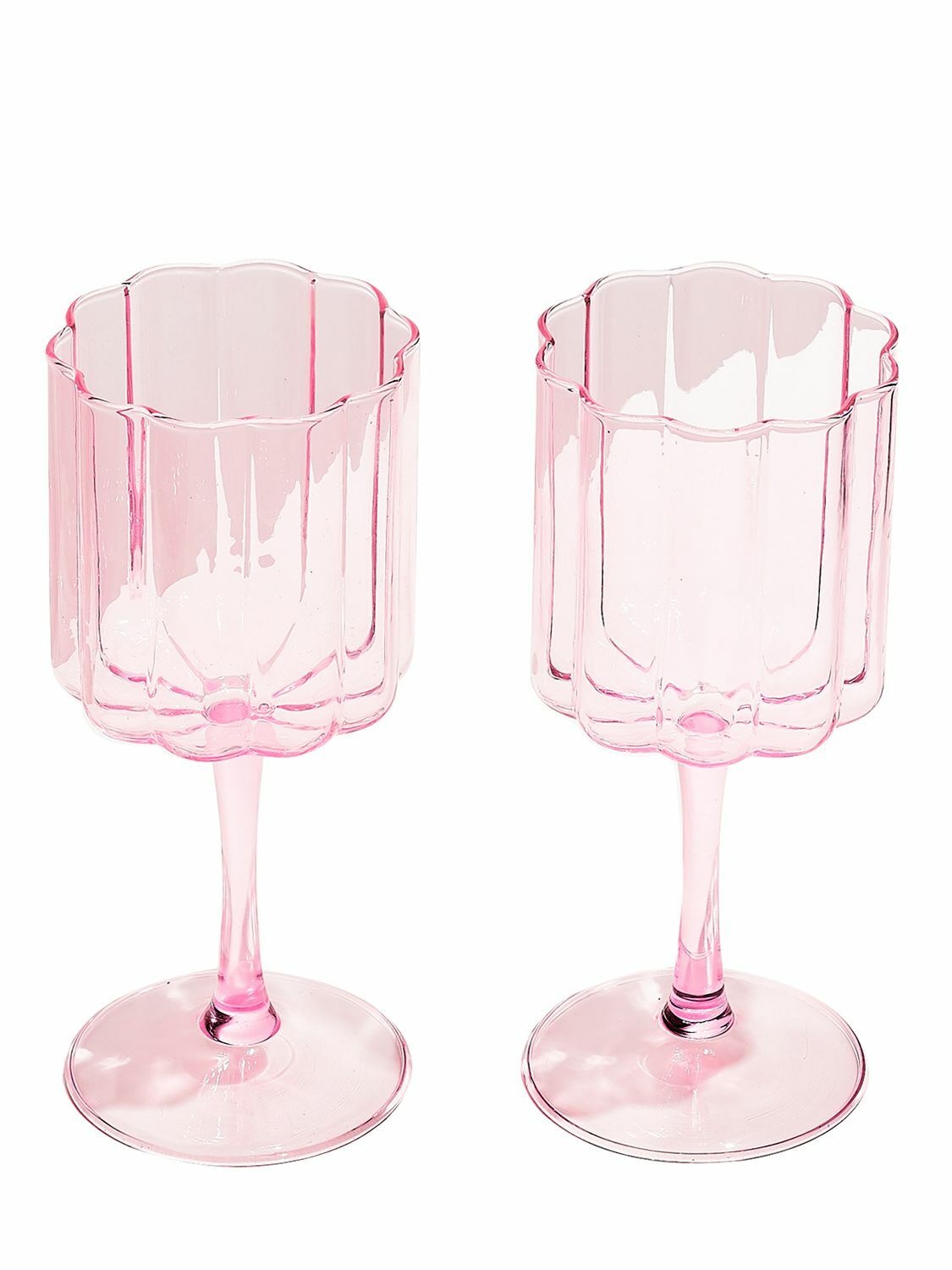 Photo: FAZEEK - Set Of 2 Wave Wine Glasses