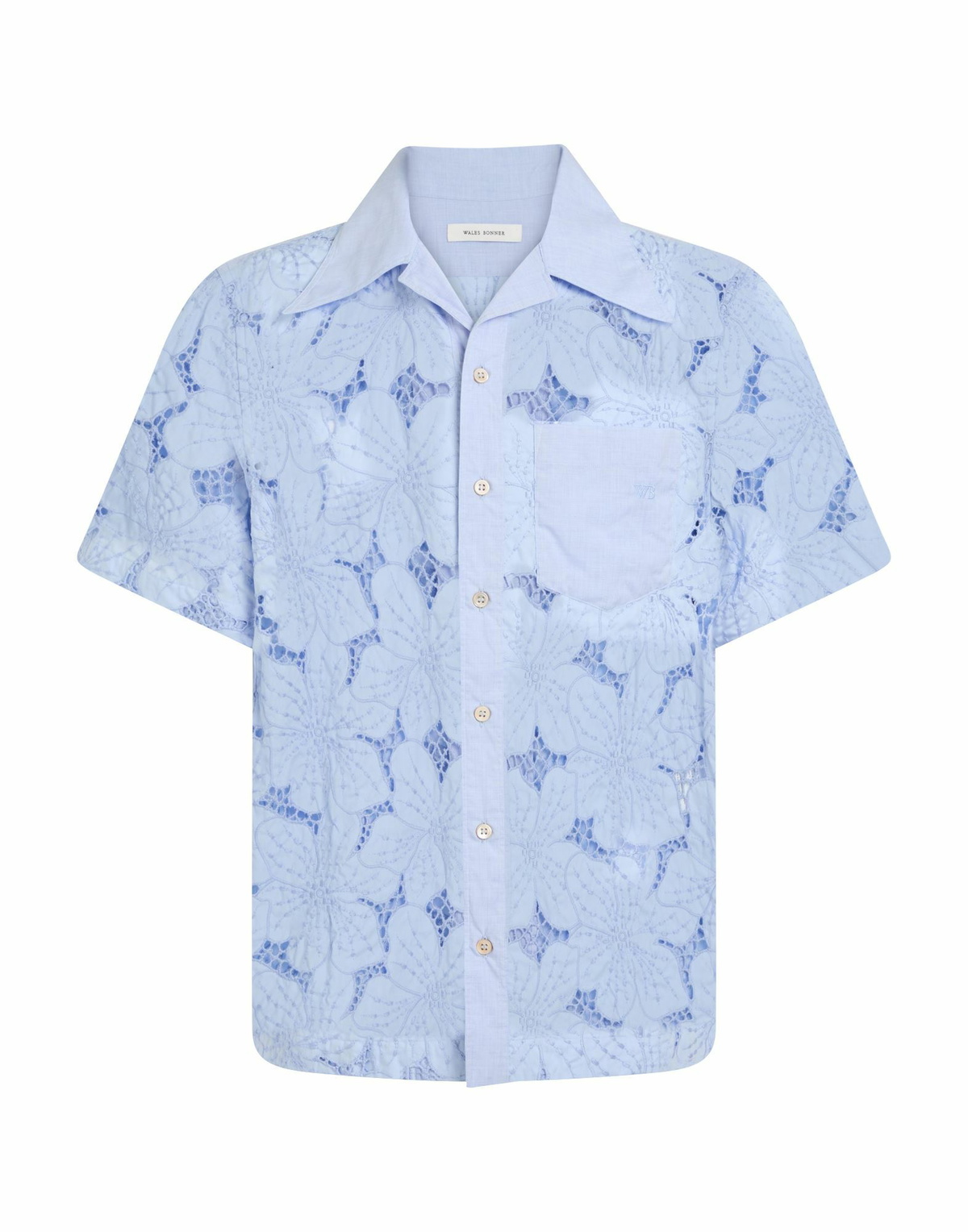 Wales Bonner Mens Shirt Light in Blue