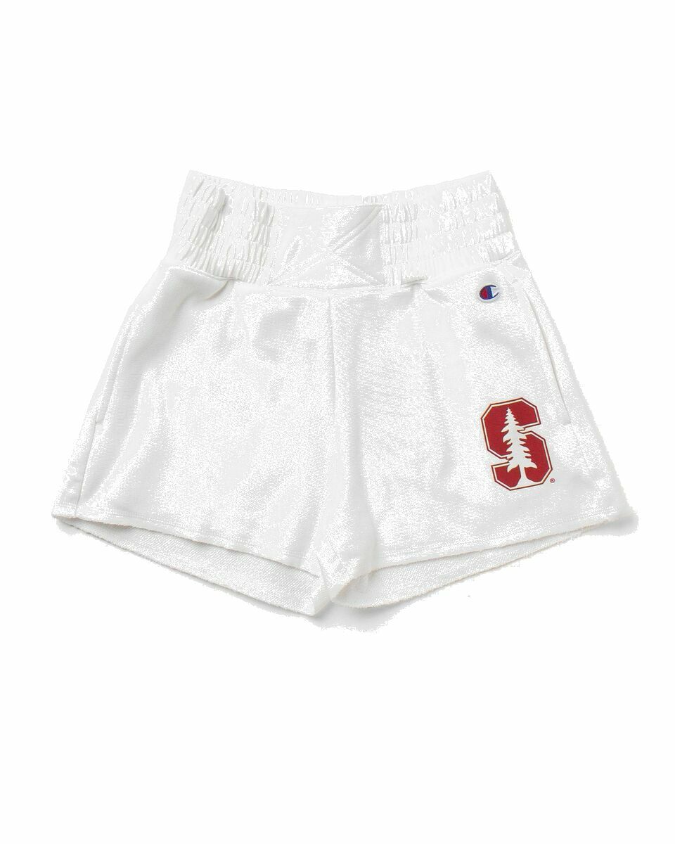 Photo: Champion Wmns College Shorts White - Womens - Casual Shorts