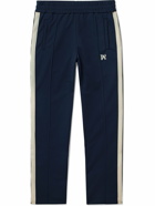 Palm Angels - Straight-Leg Logo-Embroidered Jersey Sweatpants - Blue