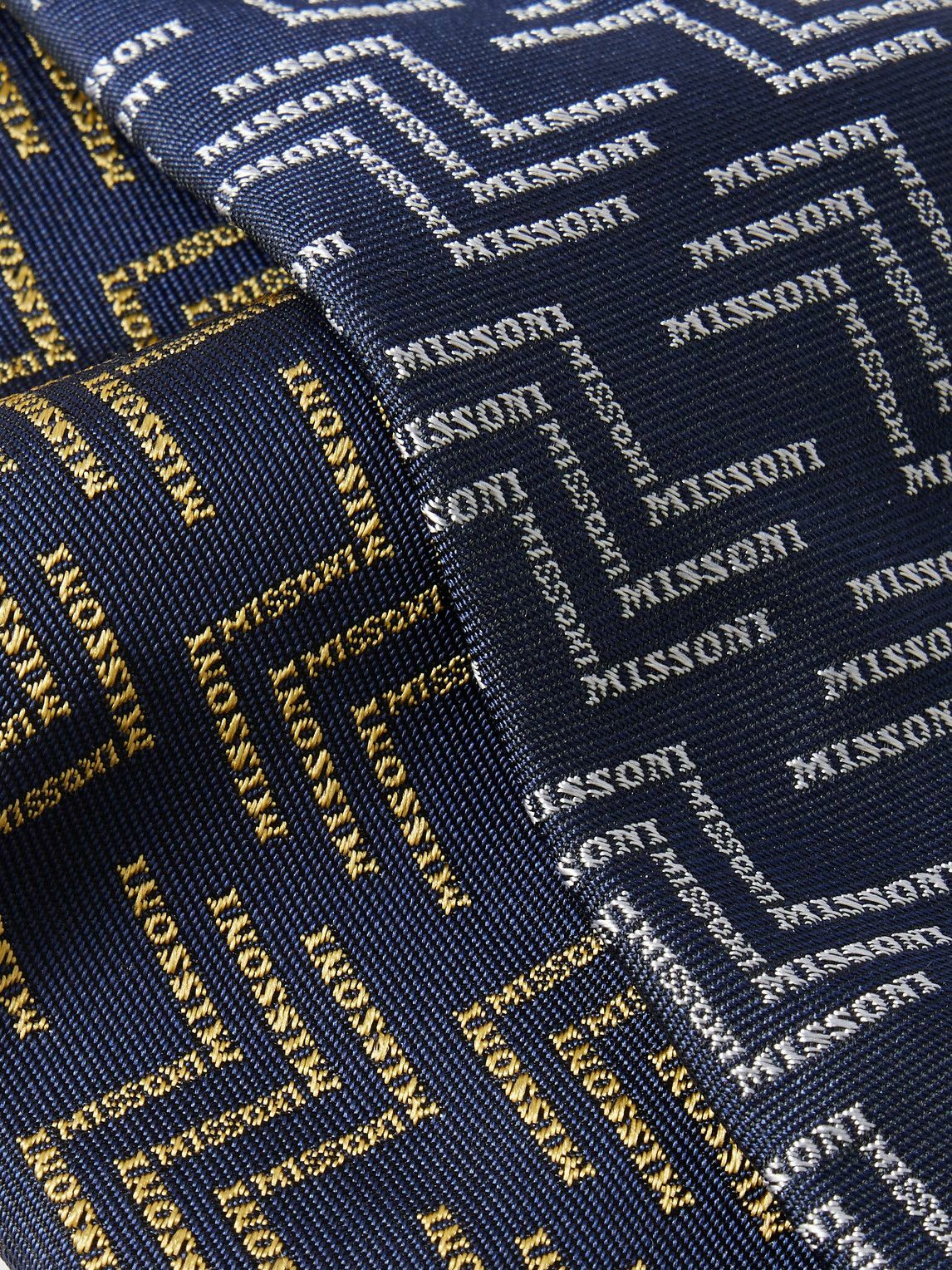 Missoni - Set of Two 7cm Logo-Embroidered Silk-Jacquard Ties