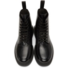 Paul Smith Black Renzo Lace-Up Boots