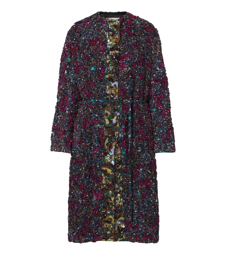 Photo: Dries Van Noten Embellished embroidered coat