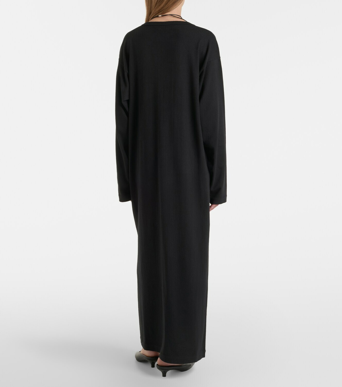 Extreme Cashmere N°480 Invite cotton and cashmere maxi dress