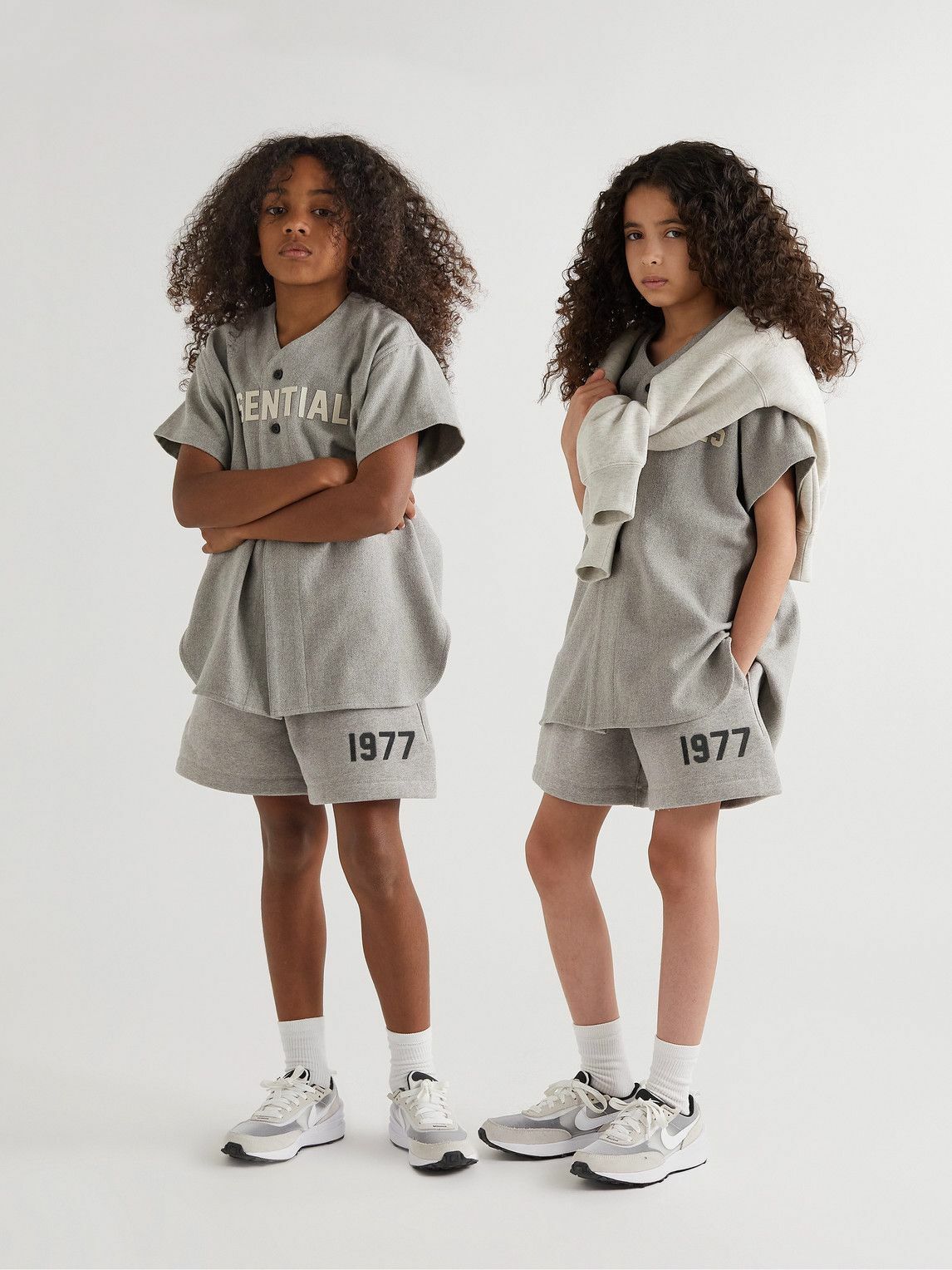 Fear of God Essentials Kids - Logo-Flocked Cotton-Blend Jersey ...