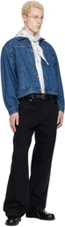 Maison Kitsuné Blue KURO Edition Selvedge Voyage Denim Jacket