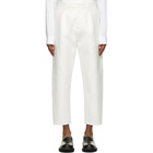 Valentino White Mismatched Pocket Trousers