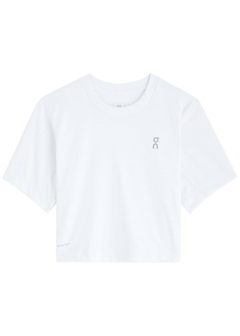 ON Train-t Logo Cropped Jersey T-shirt White