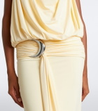 De La Vali Vida draped jersey minidress