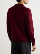 Canali - Wool Polo Shirt - Burgundy