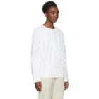 Nomia White Shirred Front Tunic Blouse