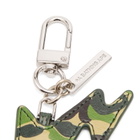 A Bathing Ape Men's ABC Camo Sta Keychain in Green 