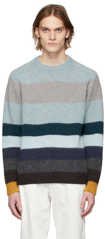 Photo: Paul Smith Blue Colorblock Sweater