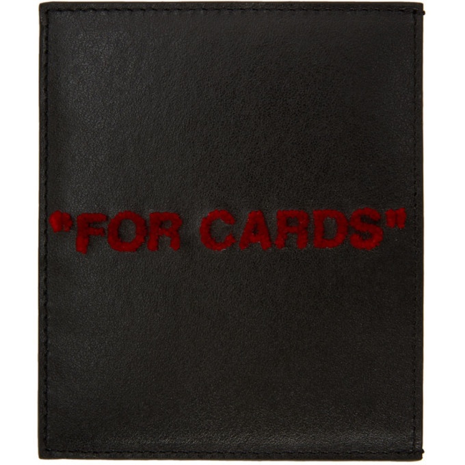 Photo: Off-White Black and Red Quote Card Holder