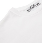 A.P.C. - Carhartt WIP Logo-Appliquéd Cotton-Jersey T-Shirt - White