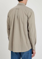 Forét Checked Cotton Shirt Khaki
