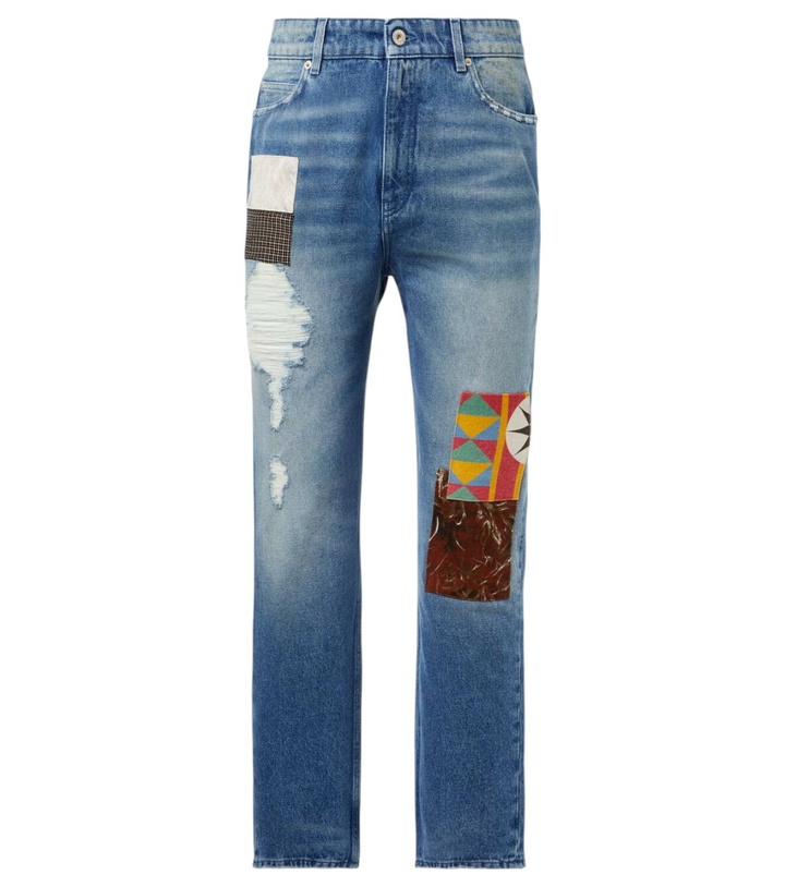 Photo: Loewe Patchwork straight jeans