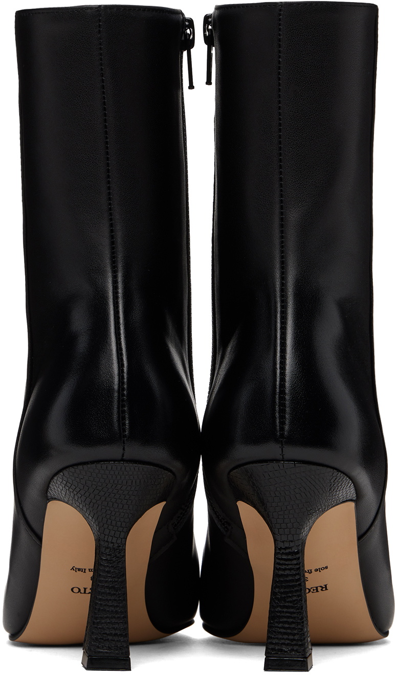 Recto Black Cassandra Ankle Boots