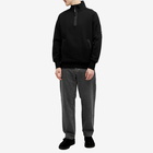 C.P. Company Men's Diagonal Raised Fleece Zipped Sweatshirt in Black