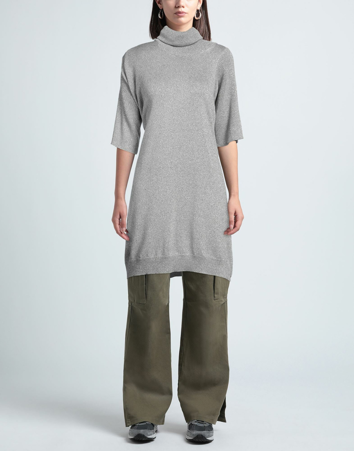 Raf Simons Womens Turtleneck Light in Grey