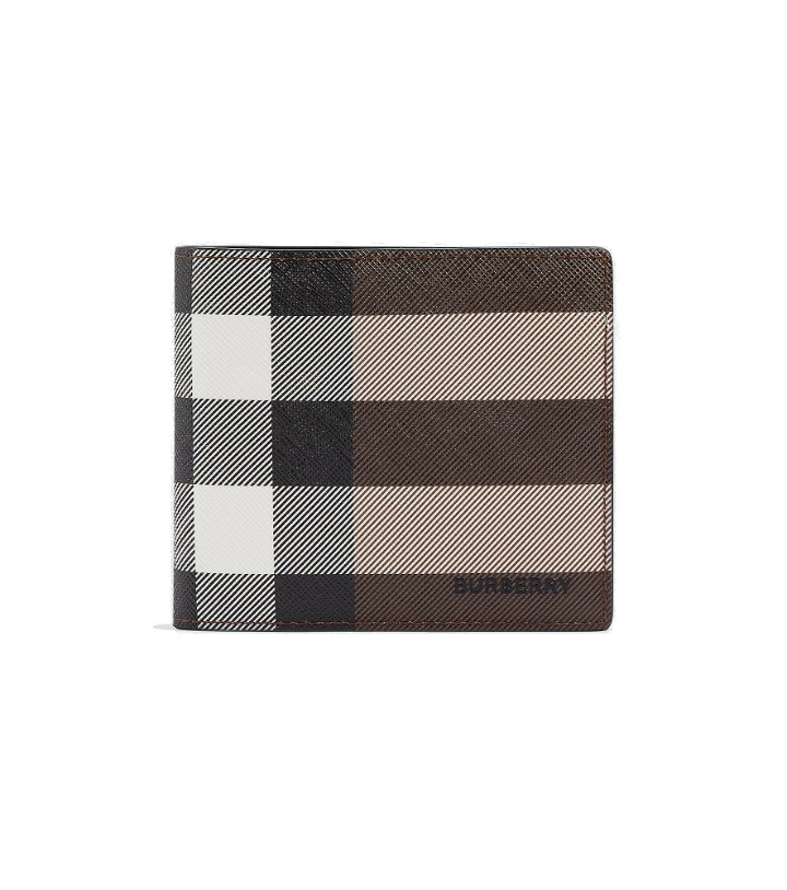 Photo: Burberry - Checked bifold wallet