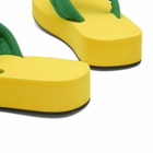 Coperni Women's FOAM FLIP FLOPS in Green-Yellow