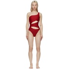 Solid and Striped Red The Louise One-Piece