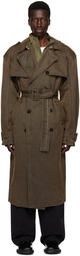 Han Kjobenhavn Brown Oversized Coated Trench Coat