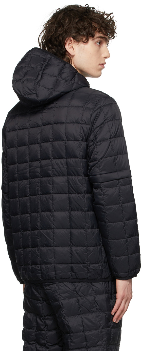 TAION Black Detachable Sleeves Down Jacket