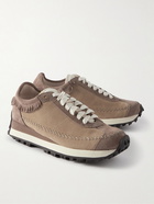 Visvim - Walpi Fringed Suede Sneakers - Brown