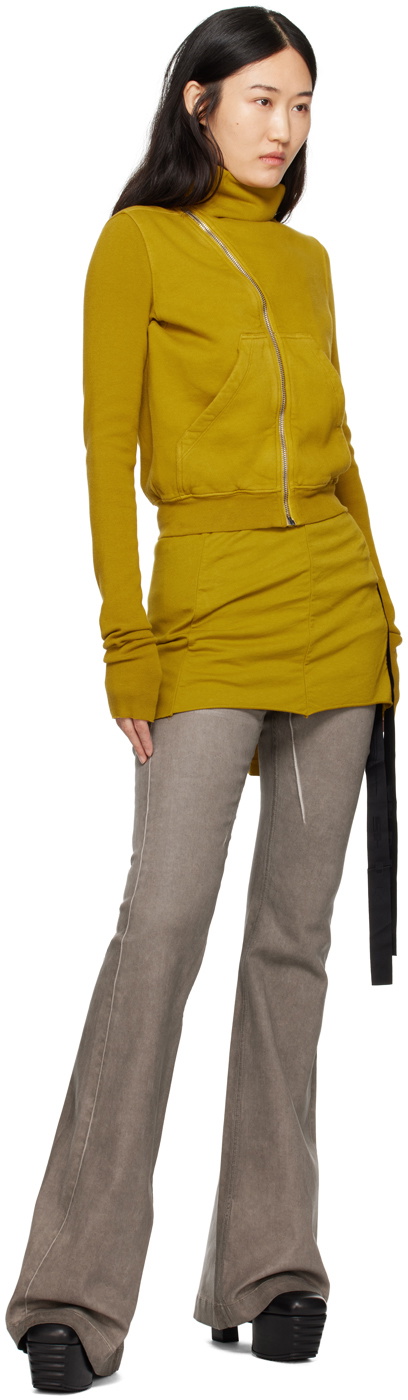 Rick Owens DRKSHDW Yellow Porterville Mountain Sweatshirt Rick
